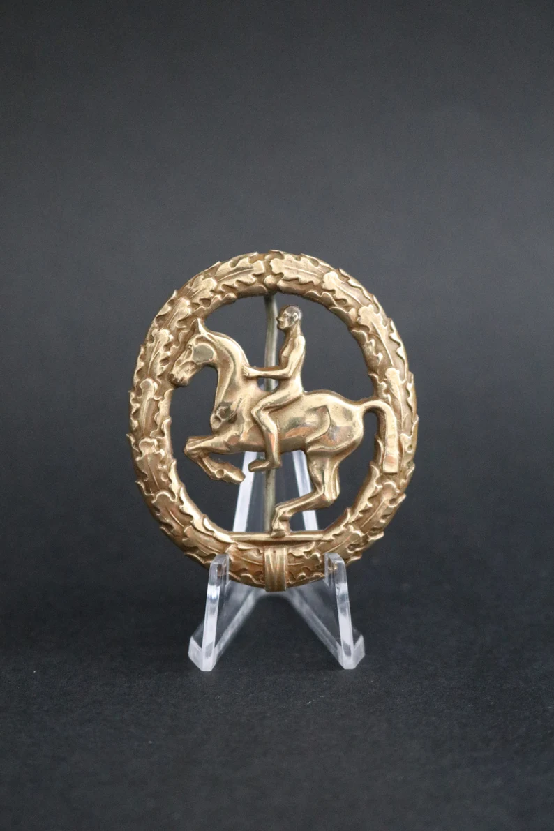 Reitabzeichen Bronze/Gold
